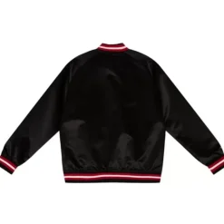 Men Mitchell & Ness Jackets & Outerwear-Special Script Light Weight Satin Jacket Chicago Blackhawks