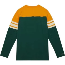 Men Mitchell & Ness T-Shirts & Tops-Special Script Long Sleeve Green Bay Packers