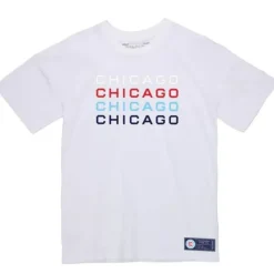 Men Mitchell & Ness T-Shirts & Tops-Stacked Logo Tee Chicago Fire