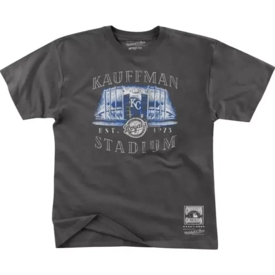 Men Mitchell & Ness T-Shirts & Tops-Stadium Series 2.0 Tee Kansas City Royals
