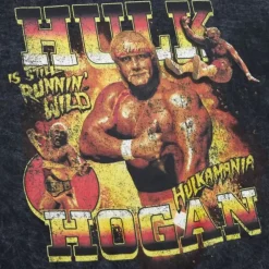 Men Mitchell & Ness T-Shirts & Tops-Still Running Wild Tee Hulk Hogan