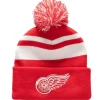 Mitchell & Ness Knit-Stripe Pom Knit Detroit Red Wings