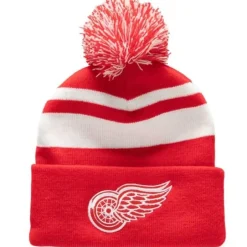 Mitchell & Ness Knit-Stripe Pom Knit Detroit Red Wings