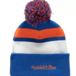 Mitchell & Ness Knit-Stripe Pom Knit New York Islanders
