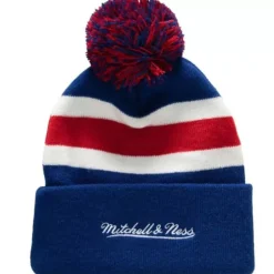 Mitchell & Ness Knit-Stripe Pom Knit New York Rangers