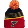 Mitchell & Ness Knit-Stripe Pom Knit St. Louis Blues