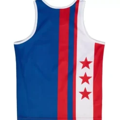 Men Mitchell & Ness T-Shirts & Tops-Sublimated Player Tank New York Nets Julius Erving