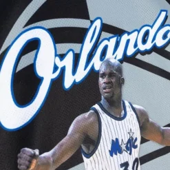 Men Mitchell & Ness T-Shirts & Tops-Sublimated Player Tank Orlando Magic Shaquille O'Neal