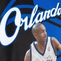 Men Mitchell & Ness T-Shirts & Tops-Sublimated Player Tank Orlando Magic Grant Hill