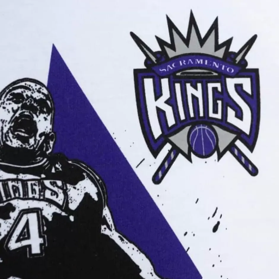 Men Mitchell & Ness T-Shirts & Tops-Suite Sensations Tee Sacramento Kings Chris Webber