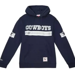 Men Mitchell & Ness Hoodies & Sweatshirts-Super Stripes Po Hoody Dallas Cowboys