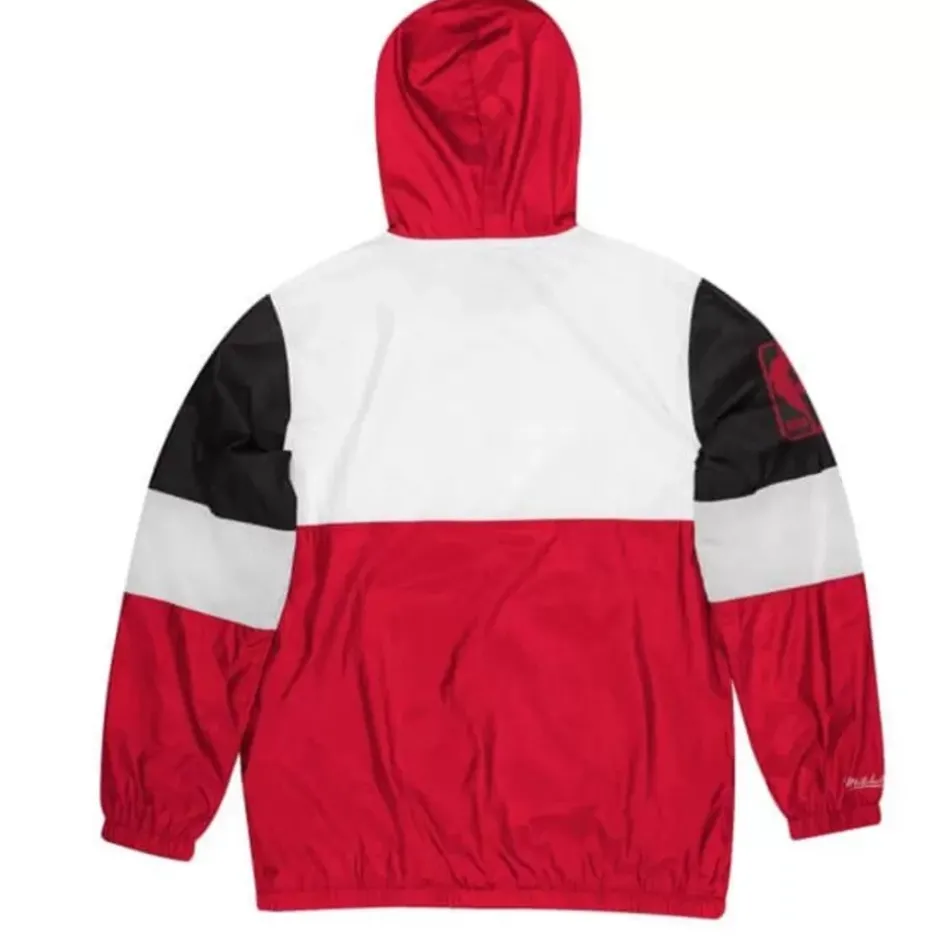 Men Mitchell & Ness Jackets & Outerwear-Surprise Win Windbreaker Portland Trail Blazers