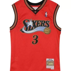 Youth Mitchell & Ness Big Kids-Swingman Allen Iverson Philadelphia 76Ers Alternate Jersey