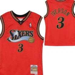 Youth Mitchell & Ness Big Kids-Swingman Allen Iverson Philadelphia 76Ers Alternate Jersey