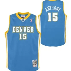 Youth Mitchell & Ness Big Kids-Swingman Carmelo Anthony Denver Nuggets Road 2003-04 Jersey