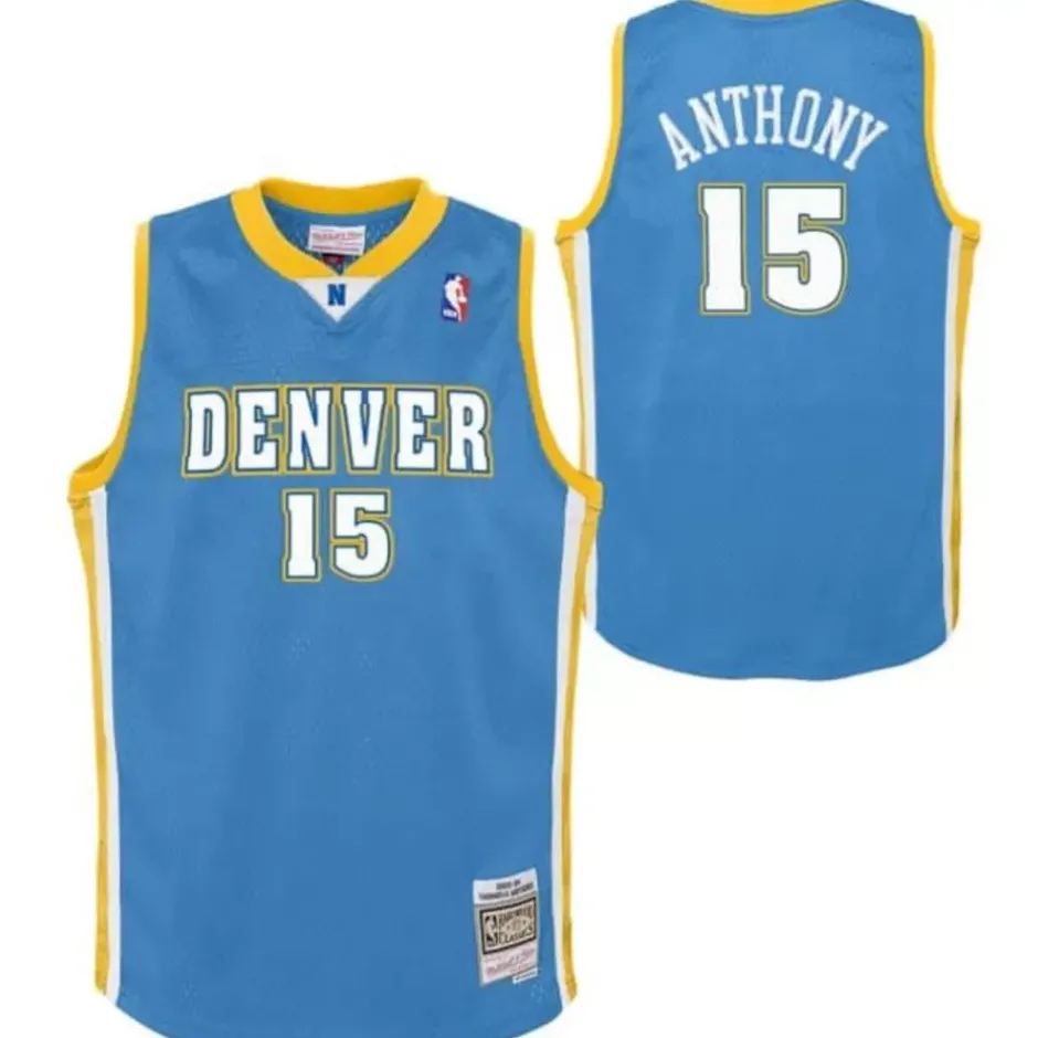 Youth Mitchell & Ness Big Kids-Swingman Carmelo Anthony Denver Nuggets Road 2003-04 Jersey
