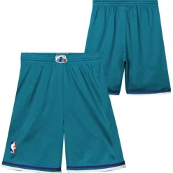 Youth Mitchell & Ness Big Kids-Swingman Charlotte Hornets Road Shorts