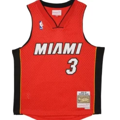 Youth Mitchell & Ness Big Kids-Swingman Dwyane Wade Miami Heat Alternate Jersey