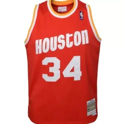 Youth Mitchell & Ness Big Kids-Swingman Hakeem Olajuwon Houston Rockets Road 1993-94 Jersey