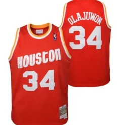 Youth Mitchell & Ness Big Kids-Swingman Hakeem Olajuwon Houston Rockets Road 1993-94 Jersey