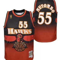 Youth Mitchell & Ness Big Kids-Swingman Jersey Atlanta Hawks 1996-97 Dikembe Mutombo