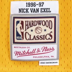 Mitchell & Ness Nba Swingman-Swingman Jersey Los Angeles Lakers 1996-97 Nick Van Exel