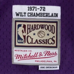 Mitchell & Ness Nba Swingman-Swingman Jersey Los Angeles Lakers 1971-72 Wilt Chamberlain