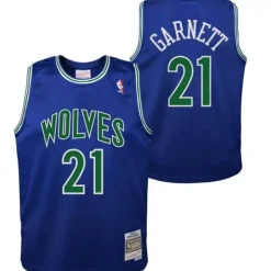 Youth Mitchell & Ness Big Kids-Swingman Kevin Garnett Minnesota Timberwolves Road 1995-96 Jersey