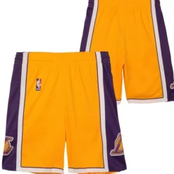 Youth Mitchell & Ness Big Kids-Swingman Los Angeles Lakers Home Shorts