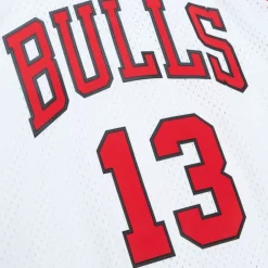 Mitchell & Ness Nba Swingman-Swingman Luc Longley Chicago Bulls White 1997-98 Jersey