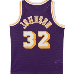 Youth Mitchell & Ness Big Kids-Swingman Magic Johnson Los Angeles Lakers Road 1984-85 Jersey