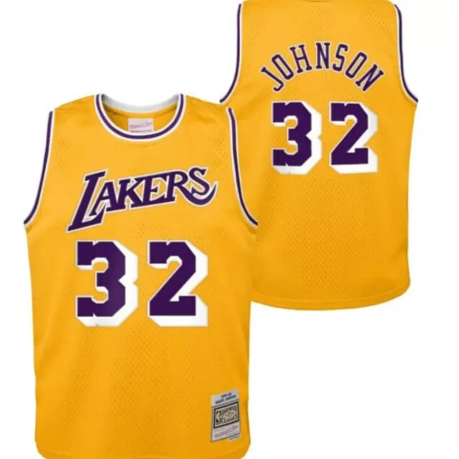 Youth Mitchell & Ness Big Kids-Swingman Magic Johnson Los Angeles Lakers Home 1984-85 Jersey