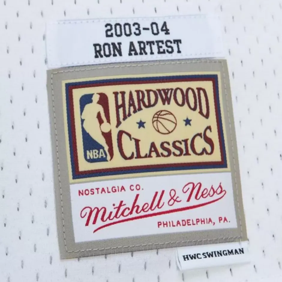 Mitchell & Ness Nba Swingman-Swingman Ron Artest Indiana Pacers White Hwc 2003-04 Jersey