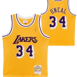 Youth Mitchell & Ness Big Kids-Swingman Shaquille O'Neal Los Angeles Lakers Home 1996-97 Jersey