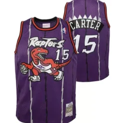 Youth Mitchell & Ness Big Kids-Swingman Vince Carter Toronto Raptors Road 1998-99 Jersey