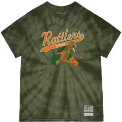 Men Mitchell & Ness T-Shirts & Tops-Tailsweep Tie Dye Tee Florida A&M University