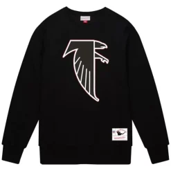 Men Mitchell & Ness Hoodies & Sweatshirts-Team Basic 2 Crew Atlanta Falcons