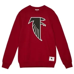 Men Mitchell & Ness Hoodies & Sweatshirts-Team Basic 3 Crew Atlanta Falcons