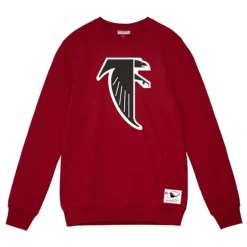 Men Mitchell & Ness Hoodies & Sweatshirts-Team Basic 1 Crew Atlanta Falcons