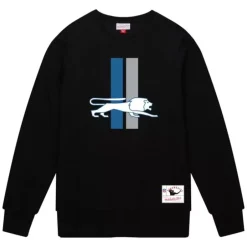 Men Mitchell & Ness Hoodies & Sweatshirts-Team Basic 1 Crew Detroit Lions