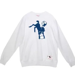 Men Mitchell & Ness Hoodies & Sweatshirts-Team Basic 1 Crew Indianapolis Colts