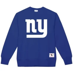 Men Mitchell & Ness Hoodies & Sweatshirts-Team Basic 1 Crew New York Giants