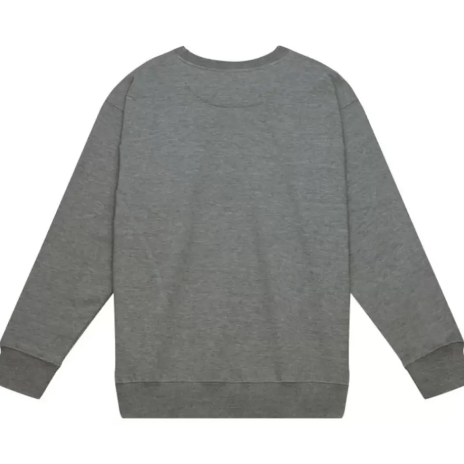 Men Mitchell & Ness Hoodies & Sweatshirts-Team Basic 3 Crew Philadelphia Eagles