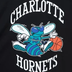 Men Mitchell & Ness T-Shirts & Tops-Team Basic 2 Tee Charlotte Hornets