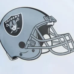 Men Mitchell & Ness Jackets & Outerwear-Team Burst Warm Up Jacket Los Angeles Raiders