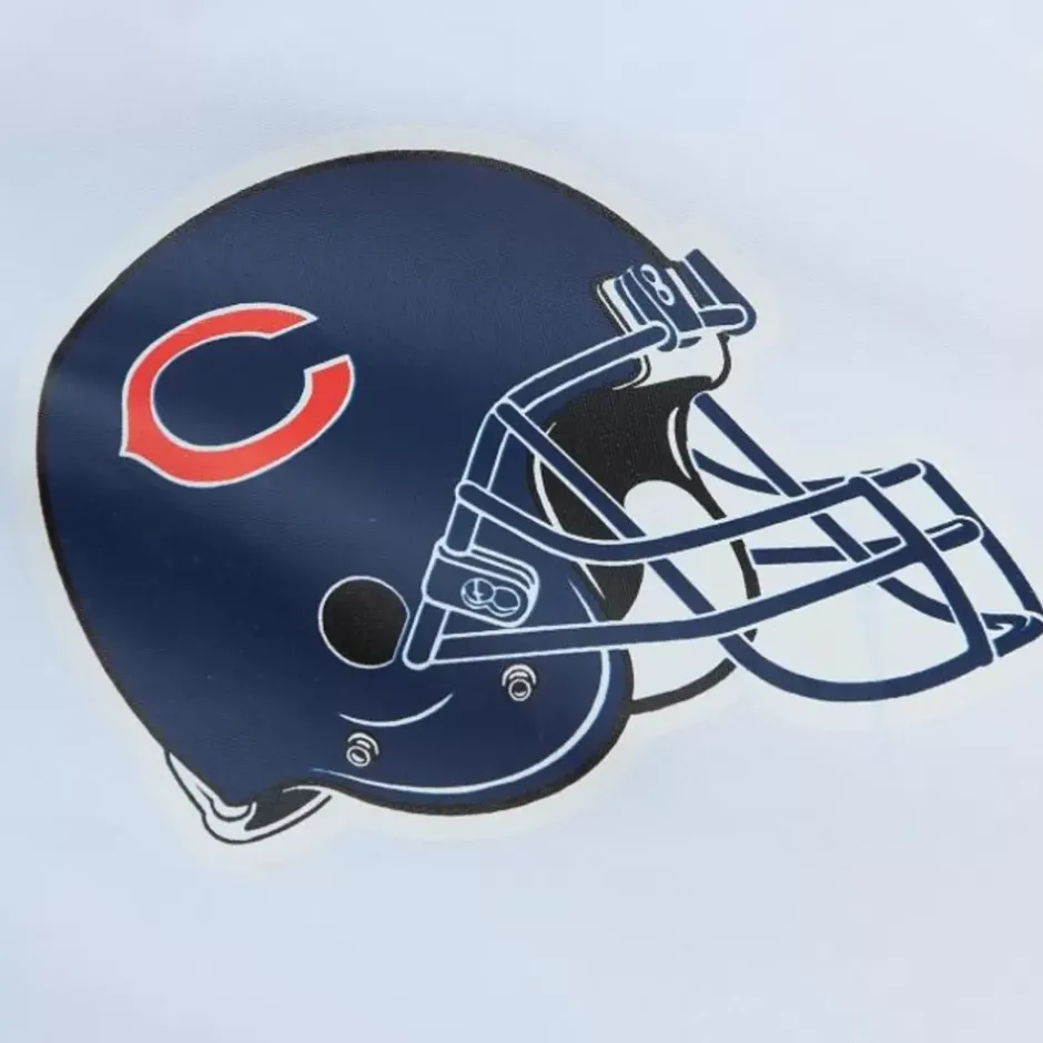 Men Mitchell & Ness Jackets & Outerwear-Team Burst Warm Up Jacket Chicago Bears