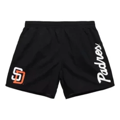 Men Mitchell & Ness Shorts-Team Essentials Nylon Shorts San Diego Padres