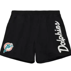 Men Mitchell & Ness Shorts-Team Essentials Nylon Shorts Miami Dolphins