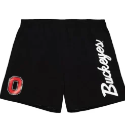 Men Mitchell & Ness Shorts-Team Essentials Nylon Shorts Ohio State