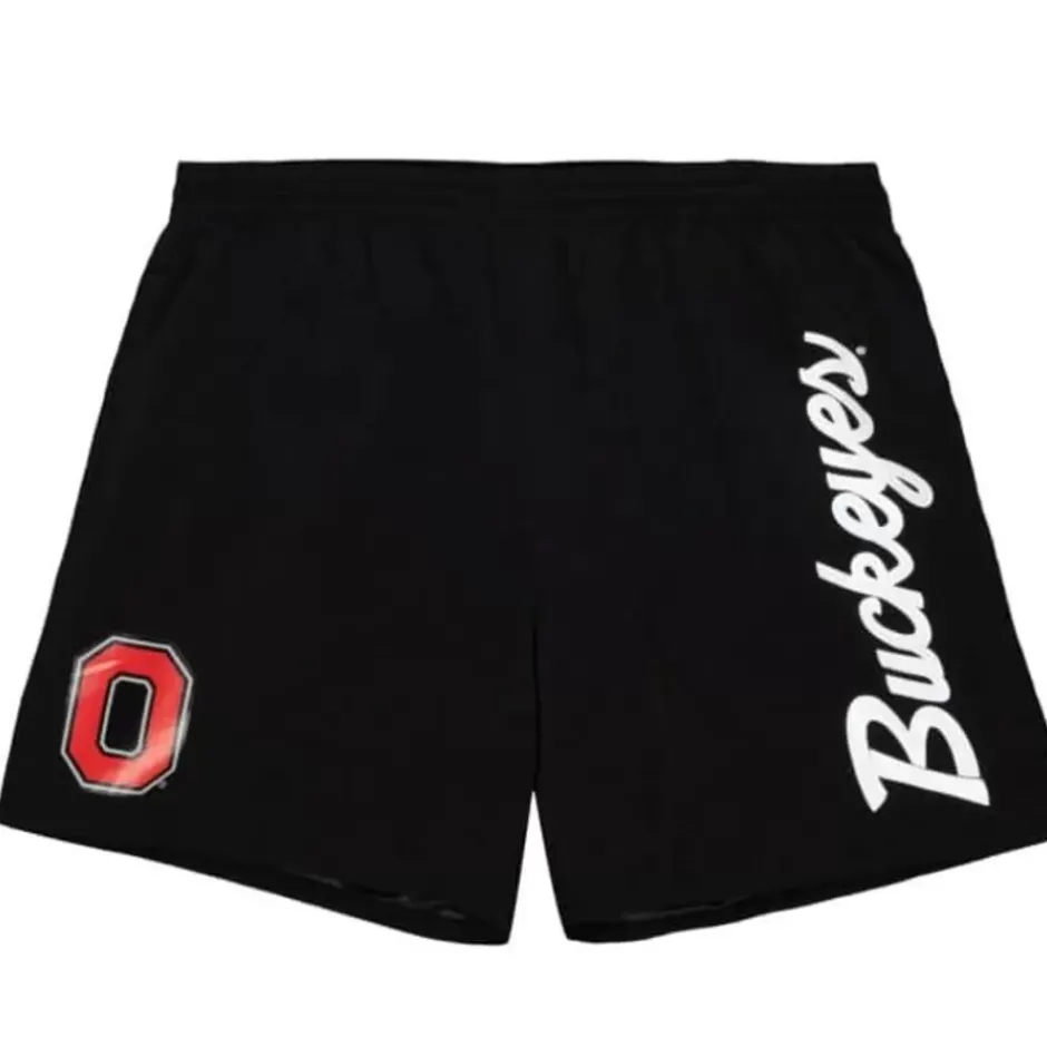 Men Mitchell & Ness Shorts-Team Essentials Nylon Shorts Ohio State